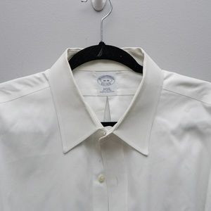 Brooks Brothers Size 18 - 36 Slim Fit White Long Sleeve Dress Shirt
